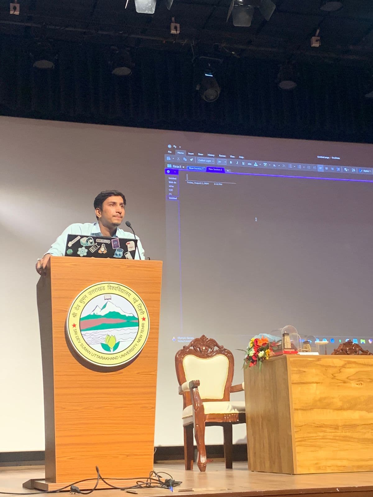 Live coding demo on stage