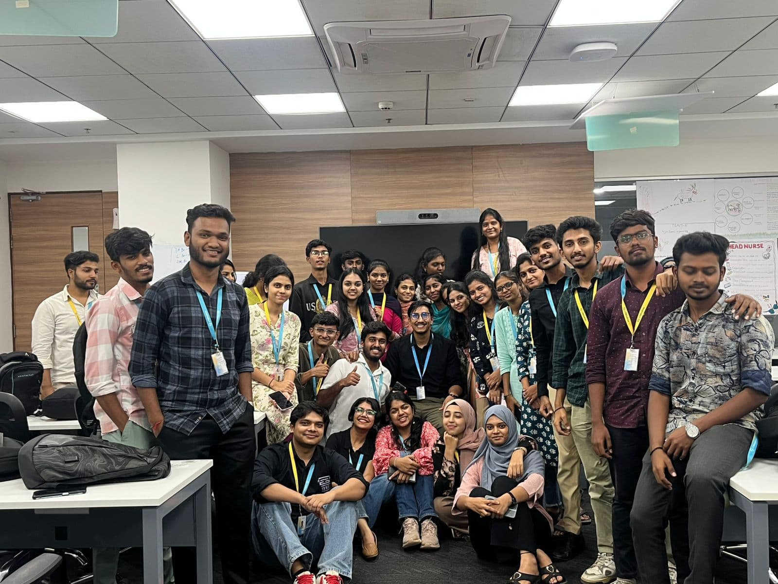Large training batch in LTI Mindtree classroom