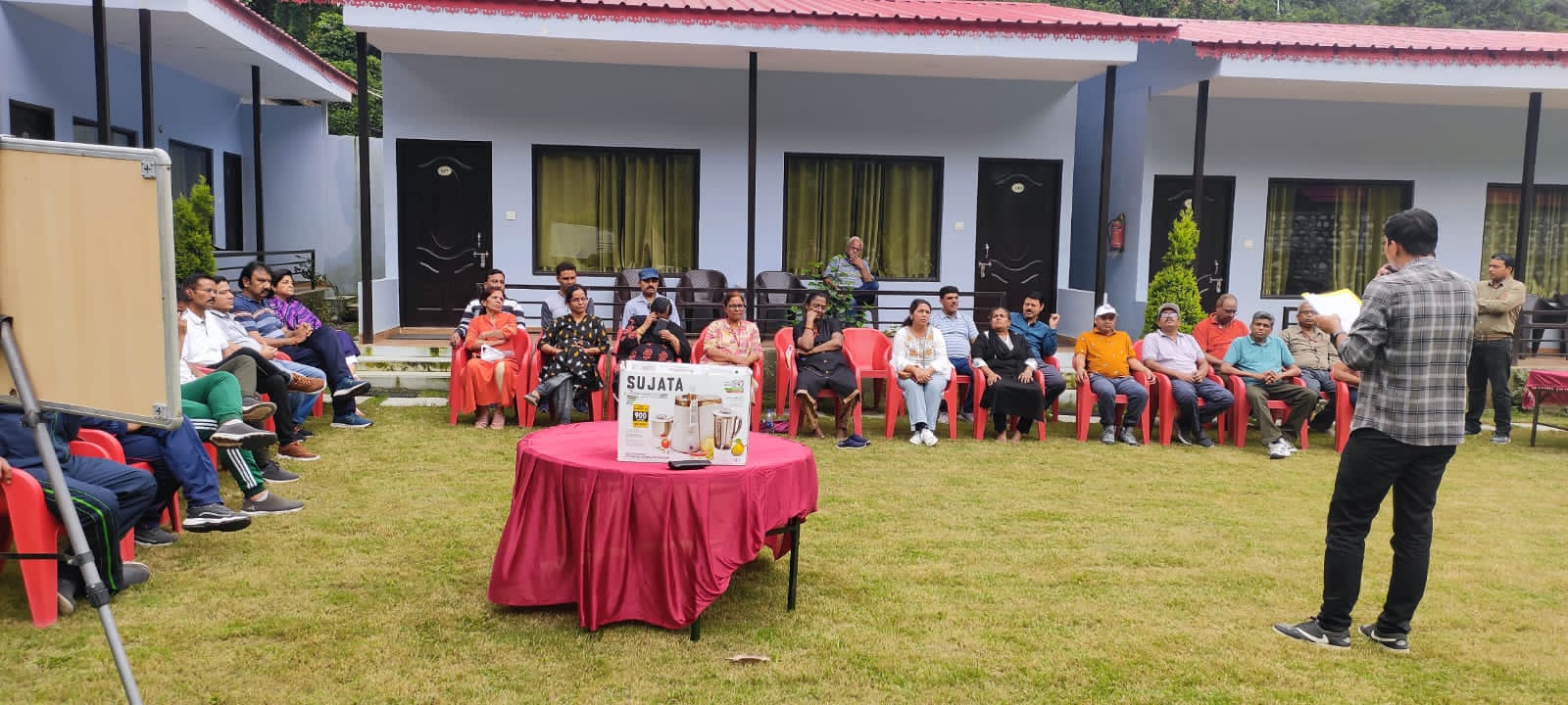 Outdoor outbound training session