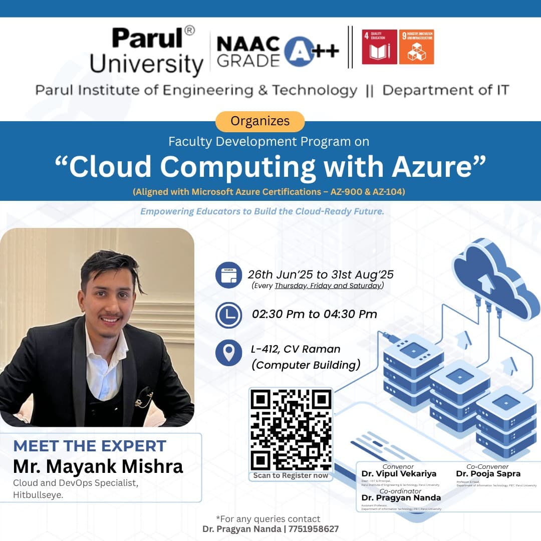 FDP on Cloud Computing with Azure poster