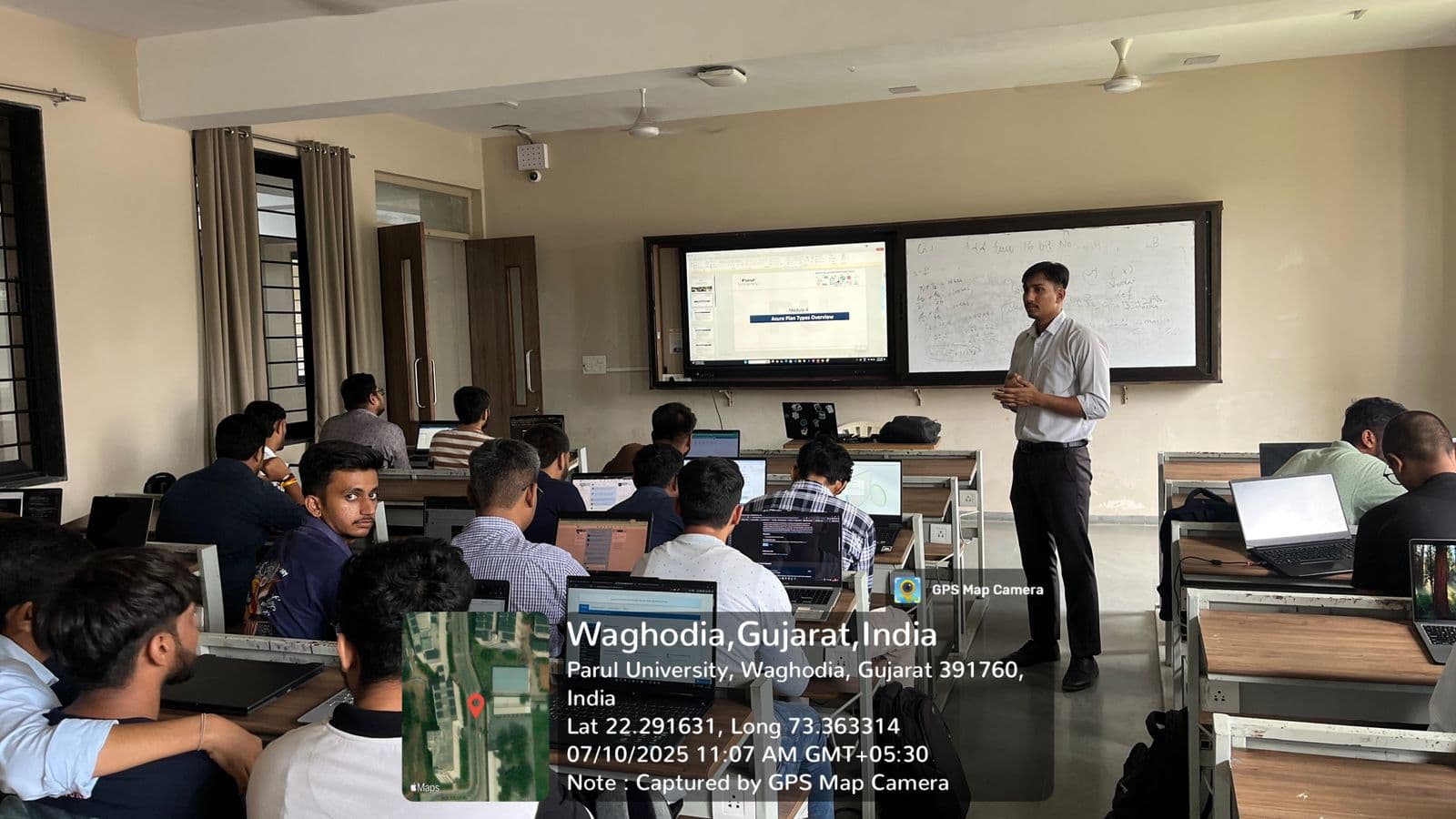 Hands-on training session with laptops